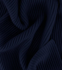 Plaid Baci en laine - Bleu marine