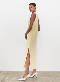 Matte Tank Dress - Lemon