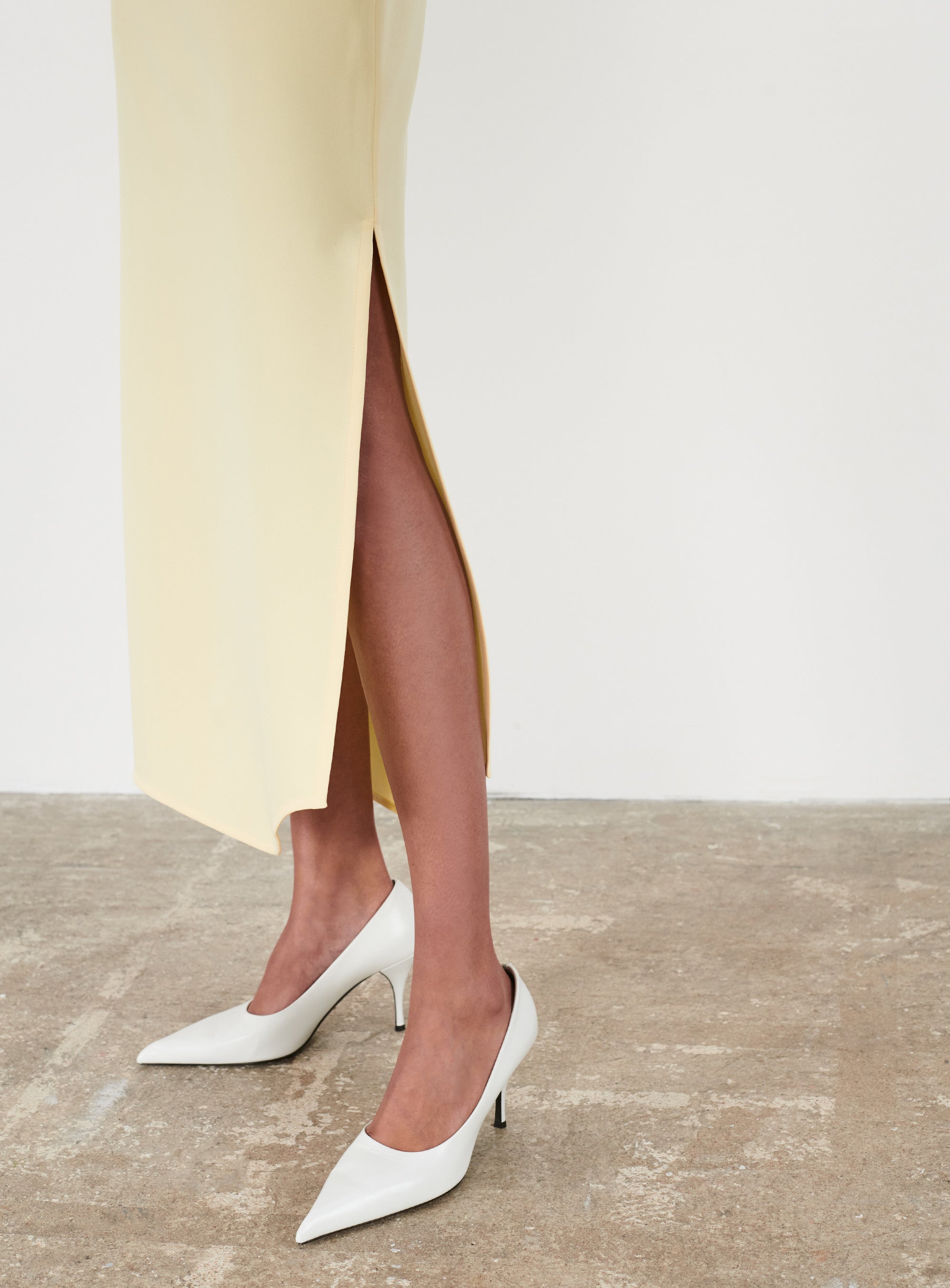 Matte Tank Dress - Lemon