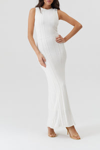 Robe longue Meli - White