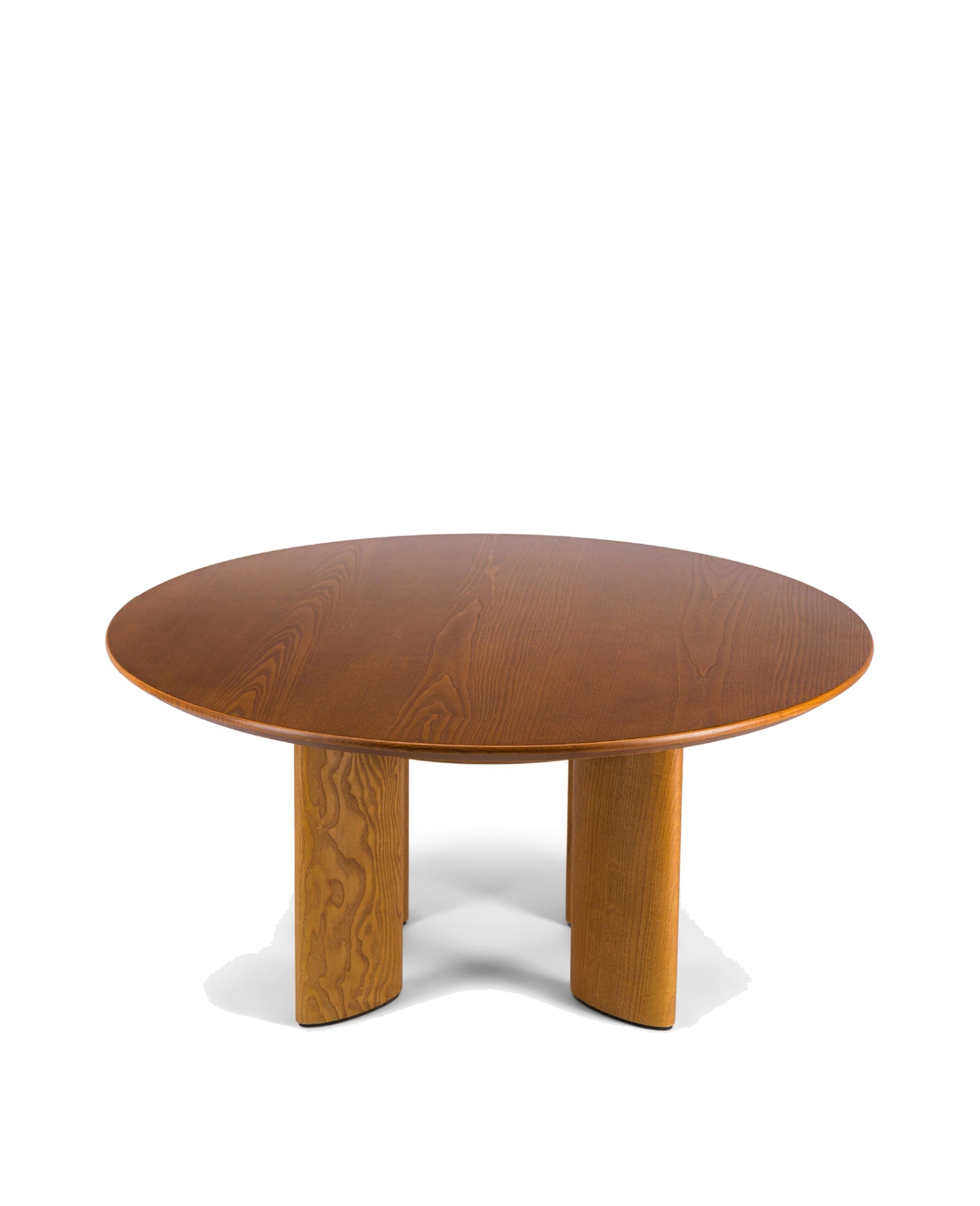 Table basse ronde Carlotta en bois - Iroko
