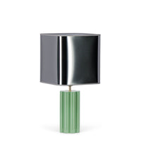 Petite lampe à poser Gioia - Vert amande et Argenté