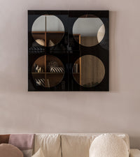 Miroir Letizia - Noir