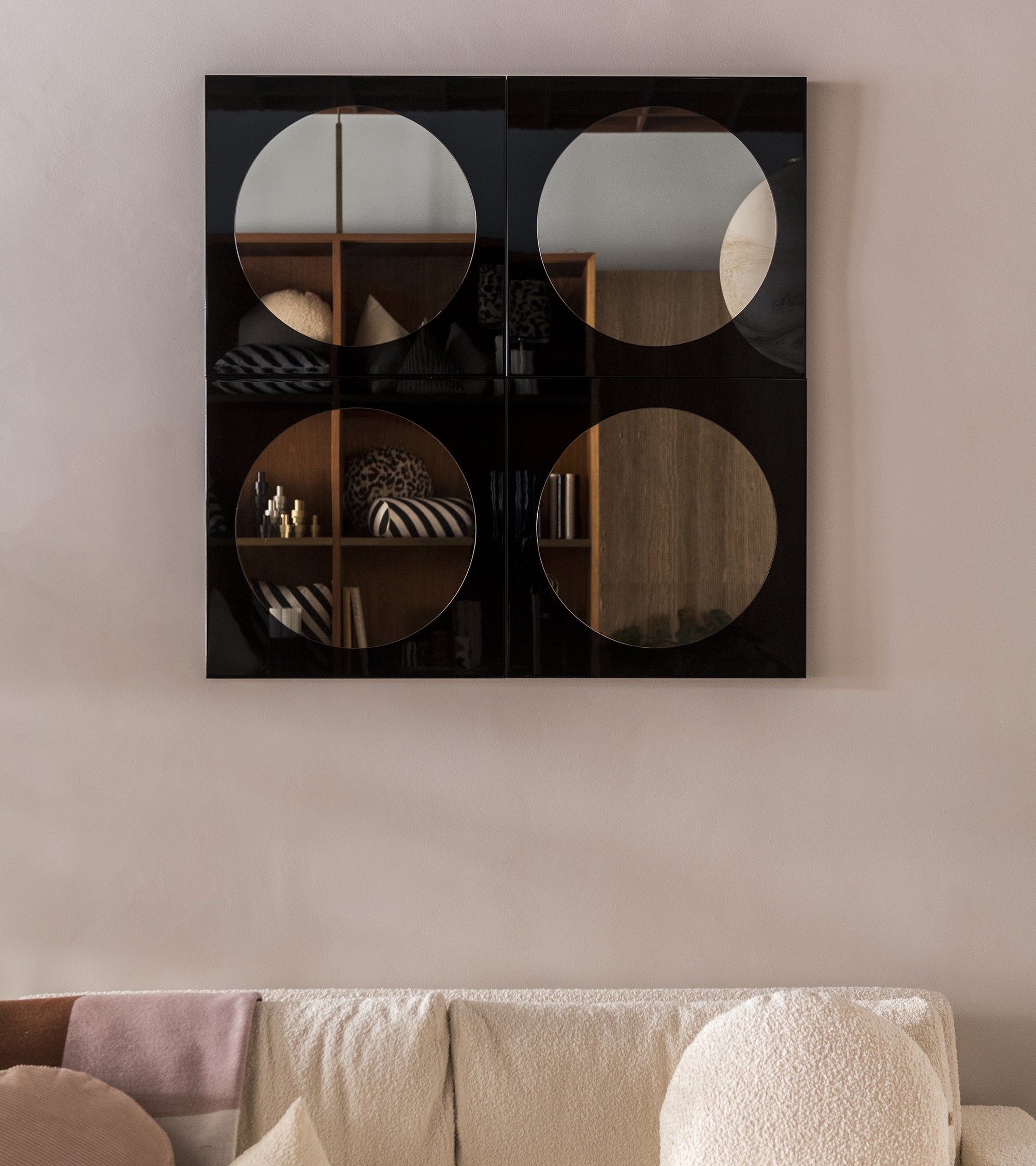 Miroir Letizia - Noir