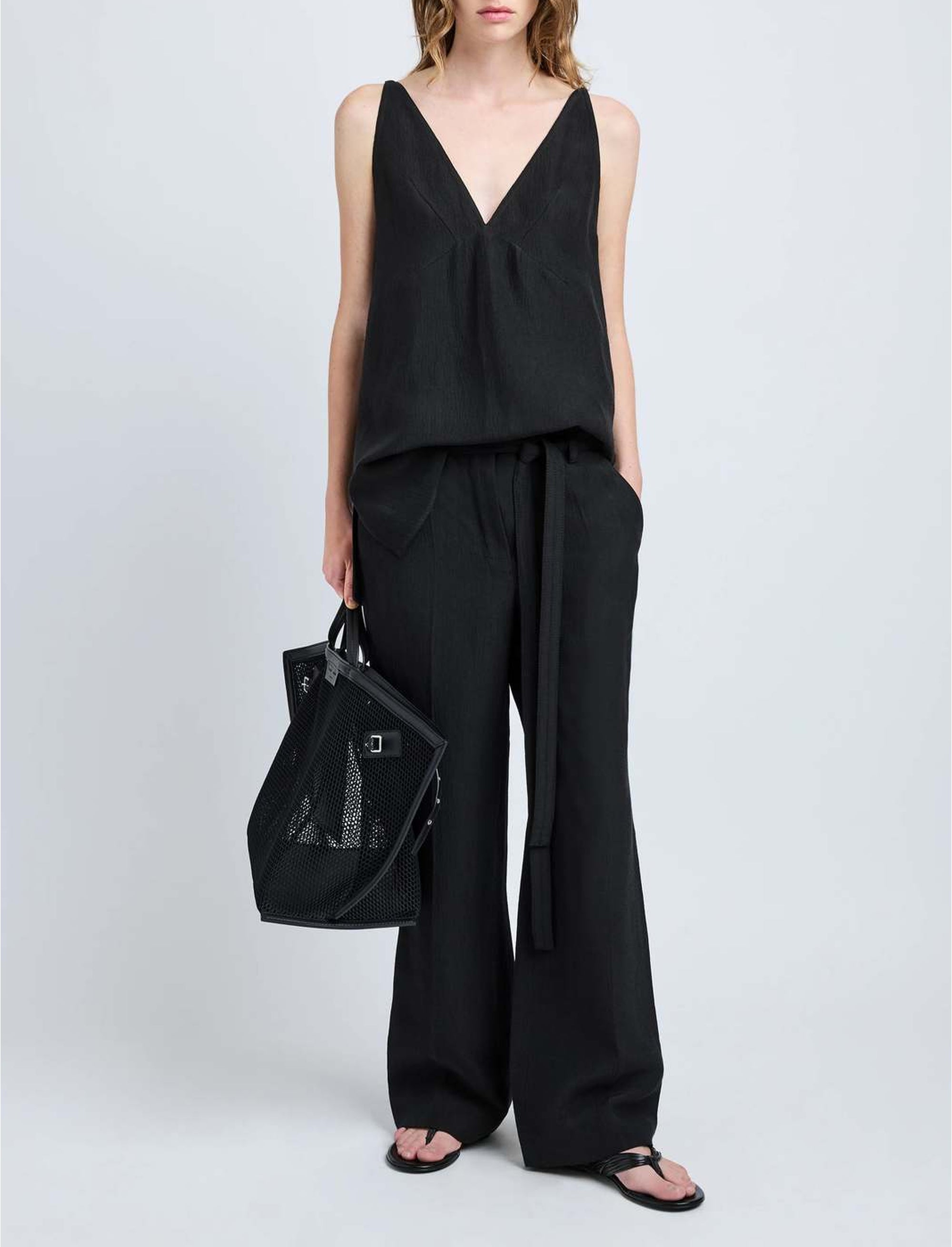 Mitchell flared tank top - Black