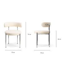 Chaise Libera - Blanc Et Gris