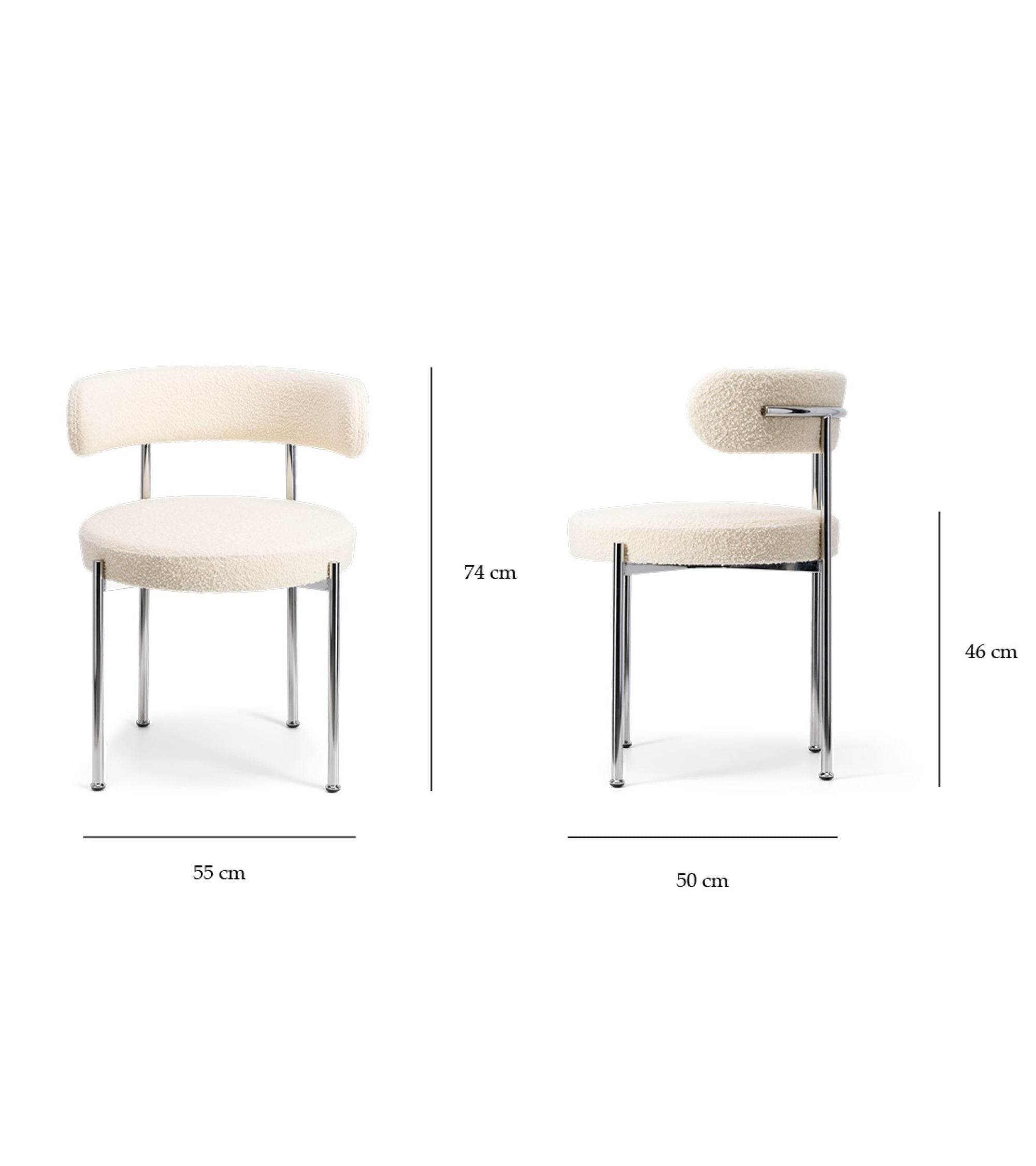 Chaise Libera - Blanc Et Gris