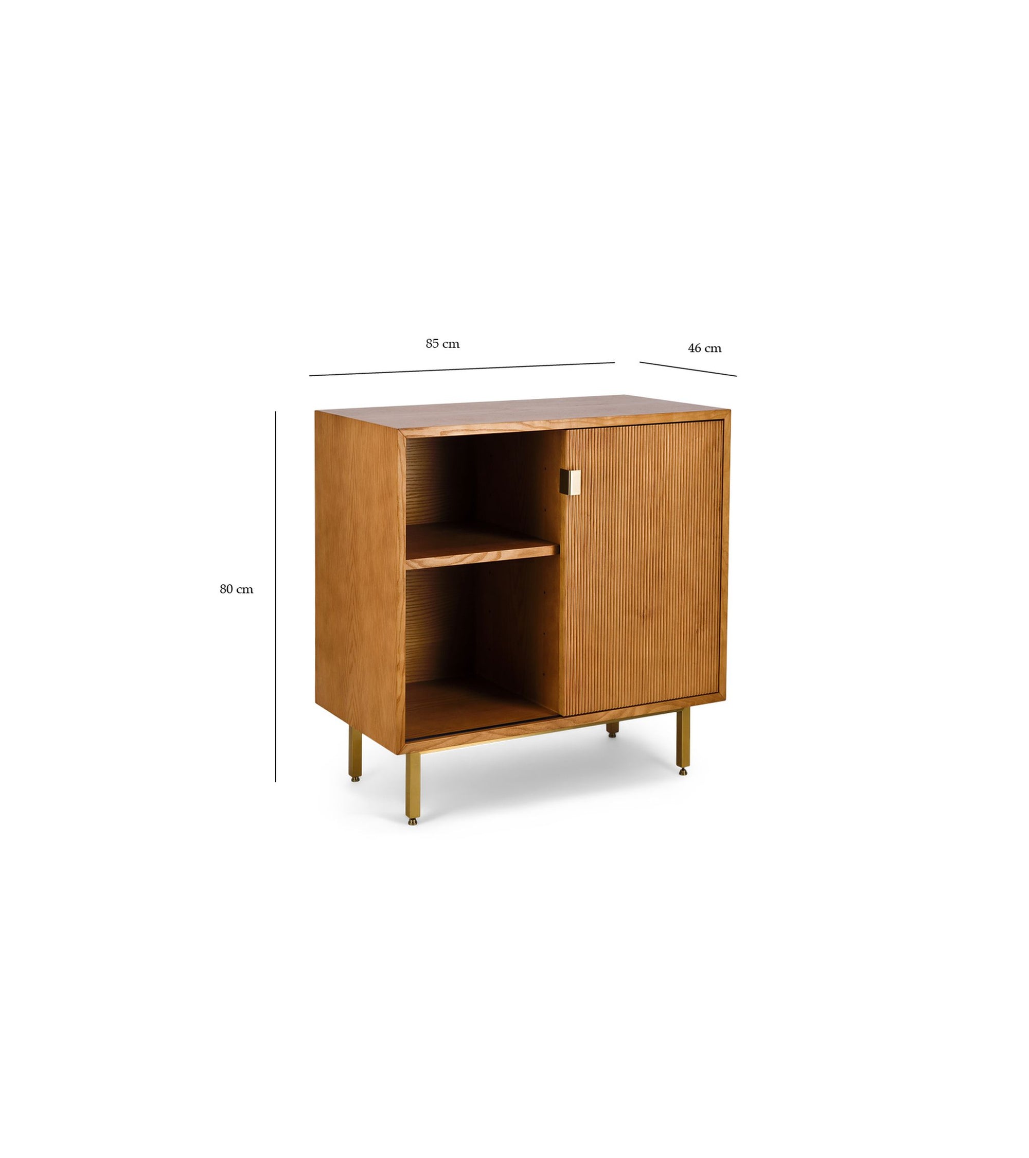 Sorella wooden sideboard - Iroko and Black