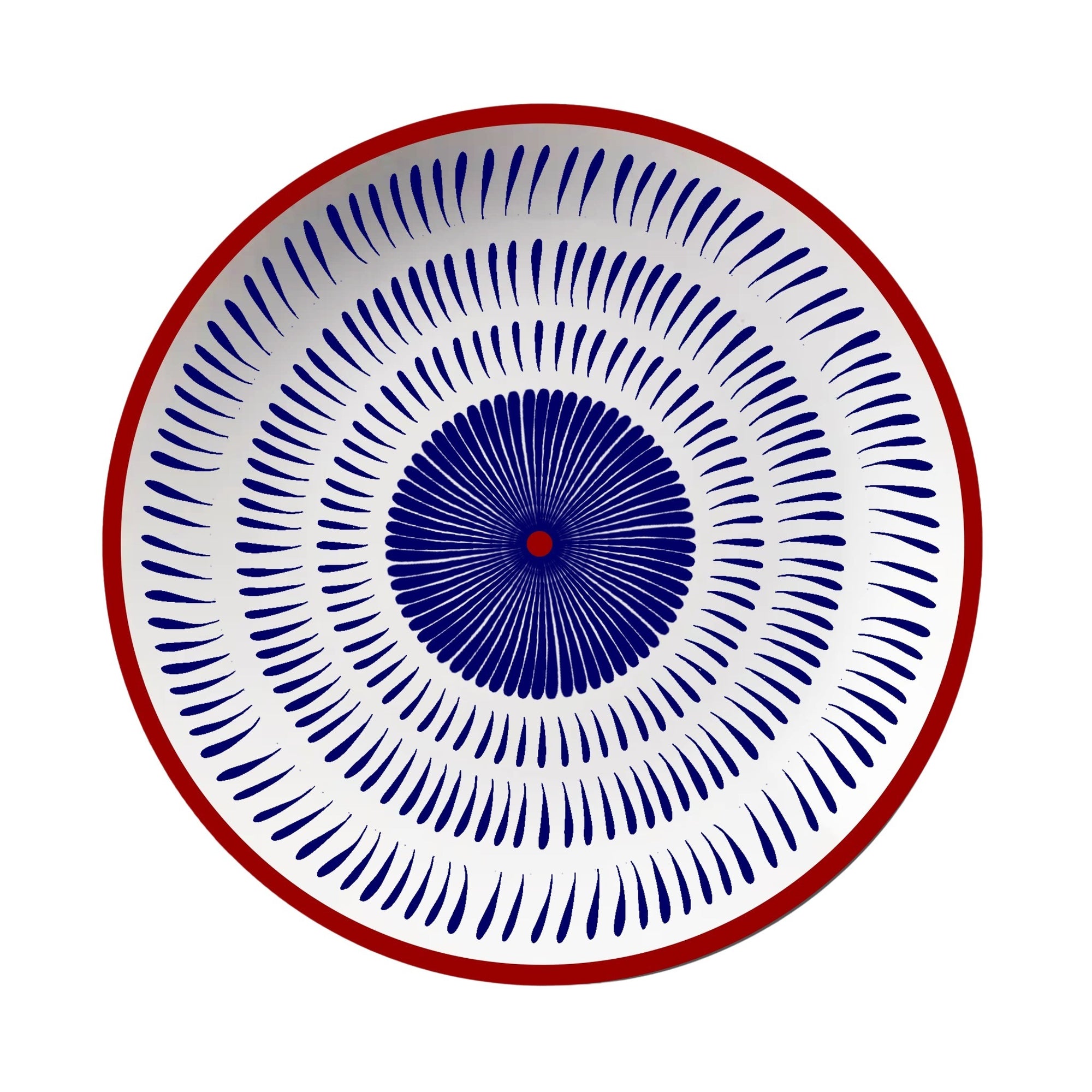 Bleu & Rouge Assiettes - Bleu & Rouge