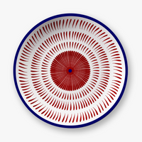 Bleu & Rouge Assiettes - Bleu & Rouge