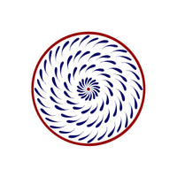 Bleu & Rouge Assiettes - Bleu & Rouge