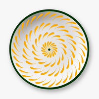 Vert & Jaune Assiettes - Vert & Jaune