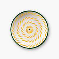 Vert & Jaune Assiettes - Vert & Jaune