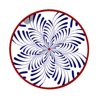 Bleu & Rouge Assiettes - Bleu & Rouge