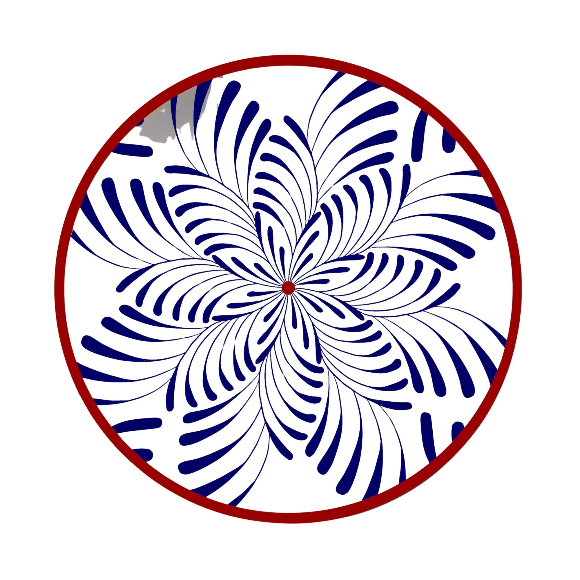 Bleu & Rouge Assiettes - Bleu & Rouge