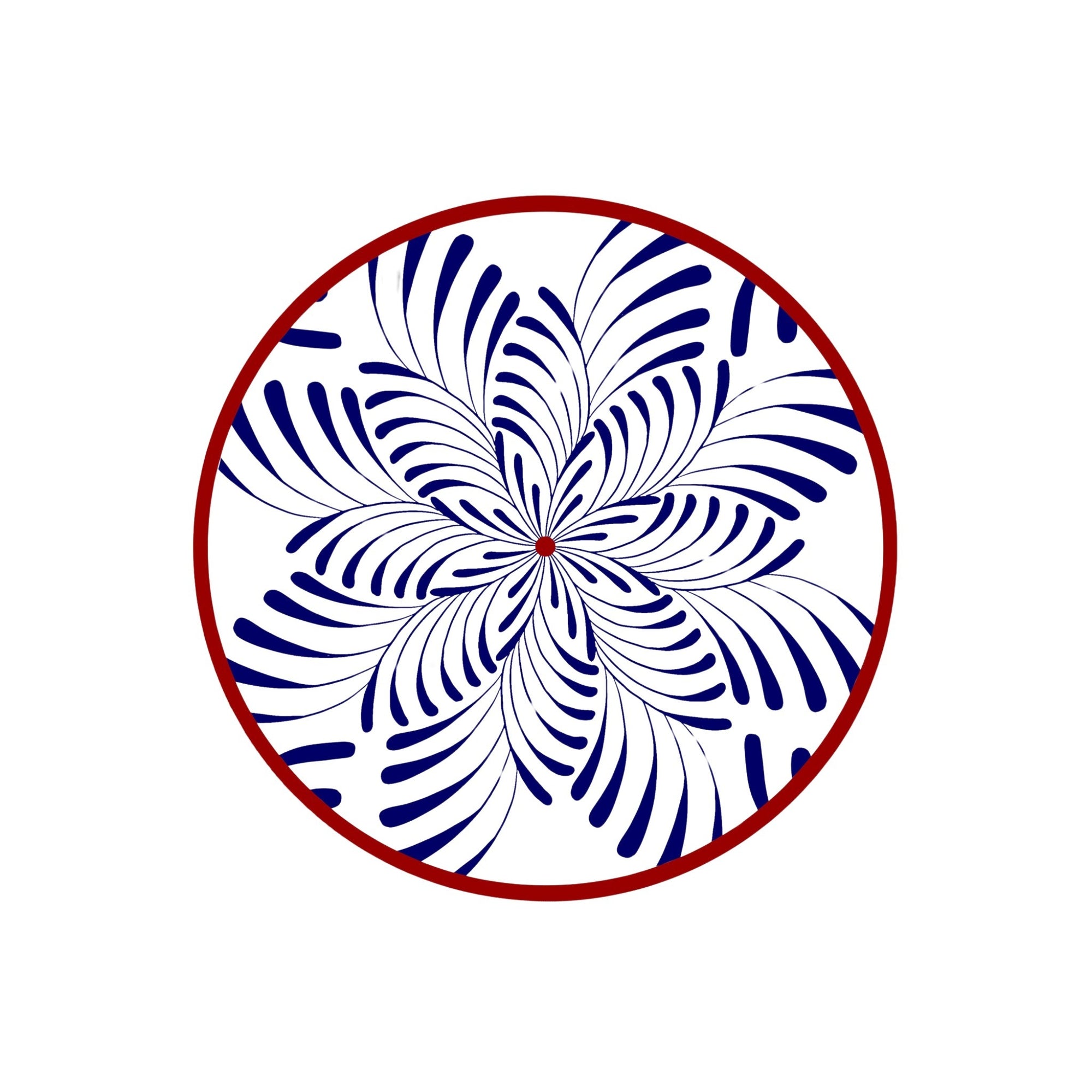 Bleu & Rouge Assiettes - Bleu & Rouge