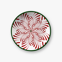 FOND_Rouge & Vert Assiettes - Rouge & Vert