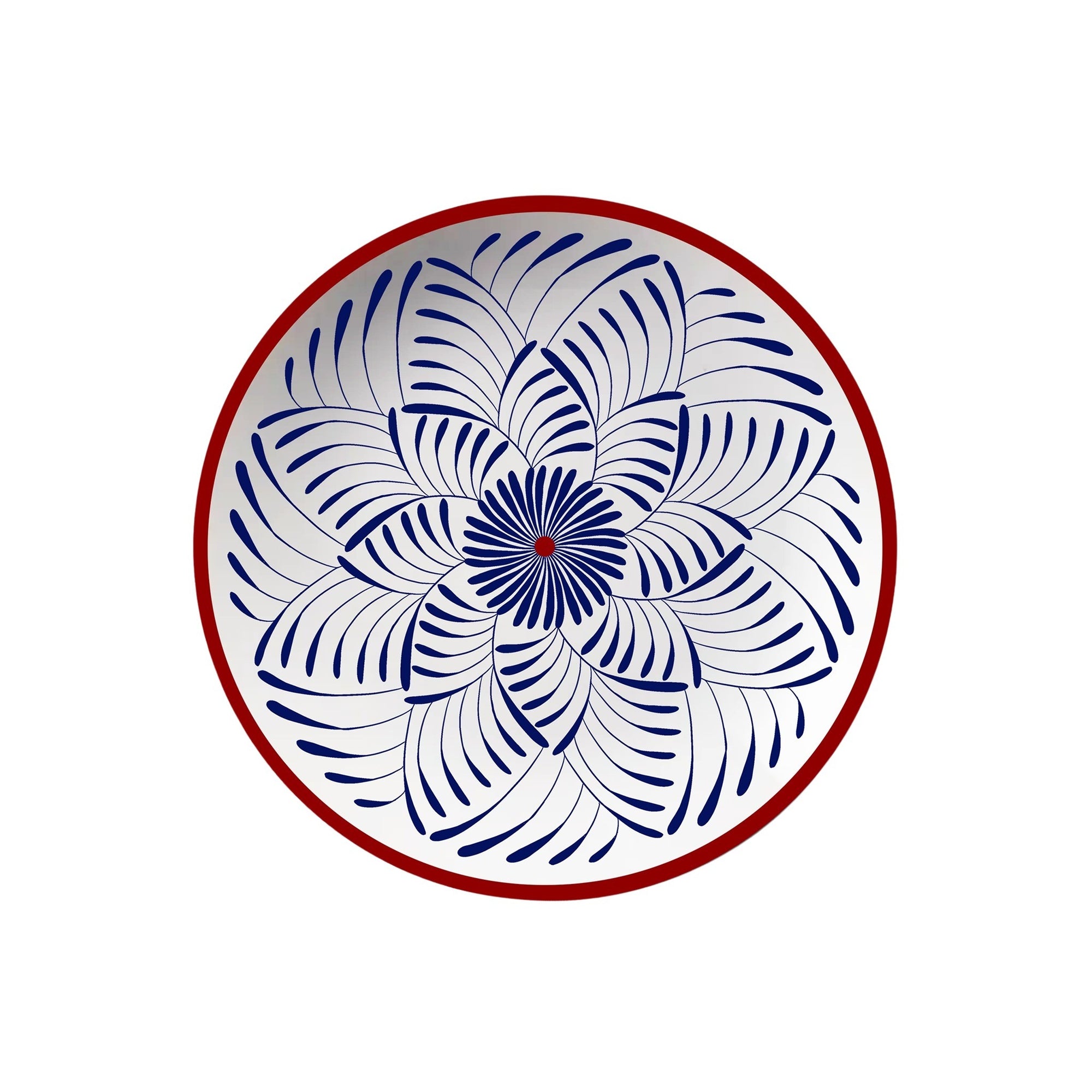 Bleu & Rouge Assiettes - Bleu & Rouge