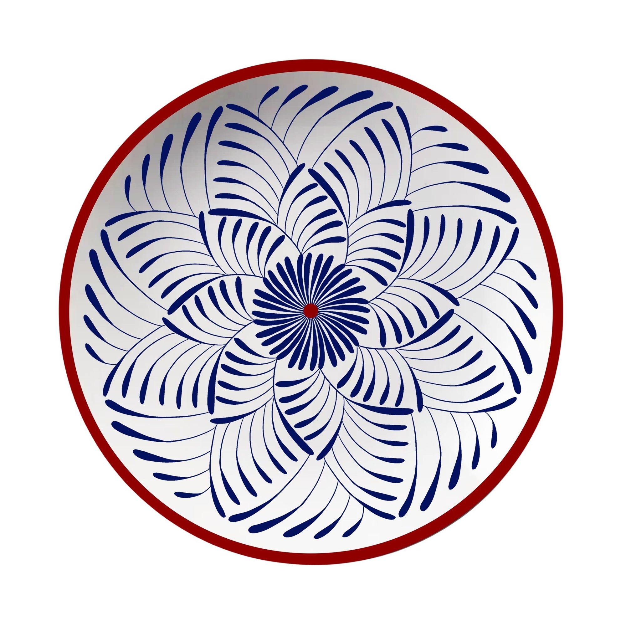 Bleu & Rouge Assiettes - Bleu & Rouge