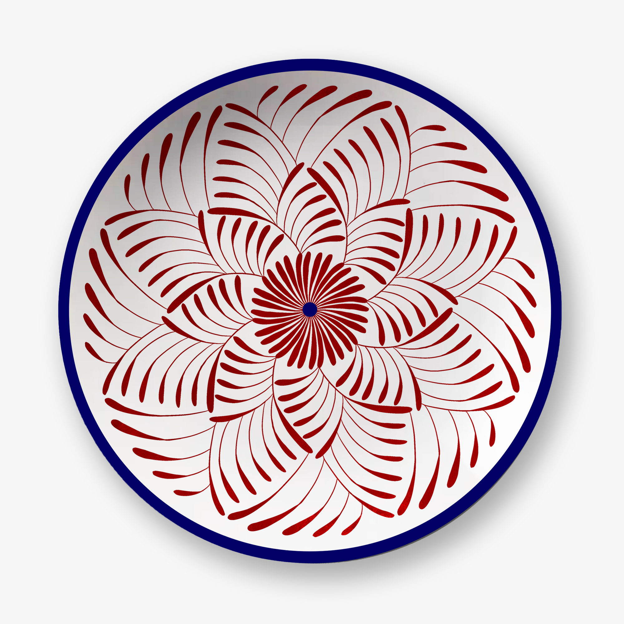 Bleu & Rouge Assiettes - Bleu & Rouge