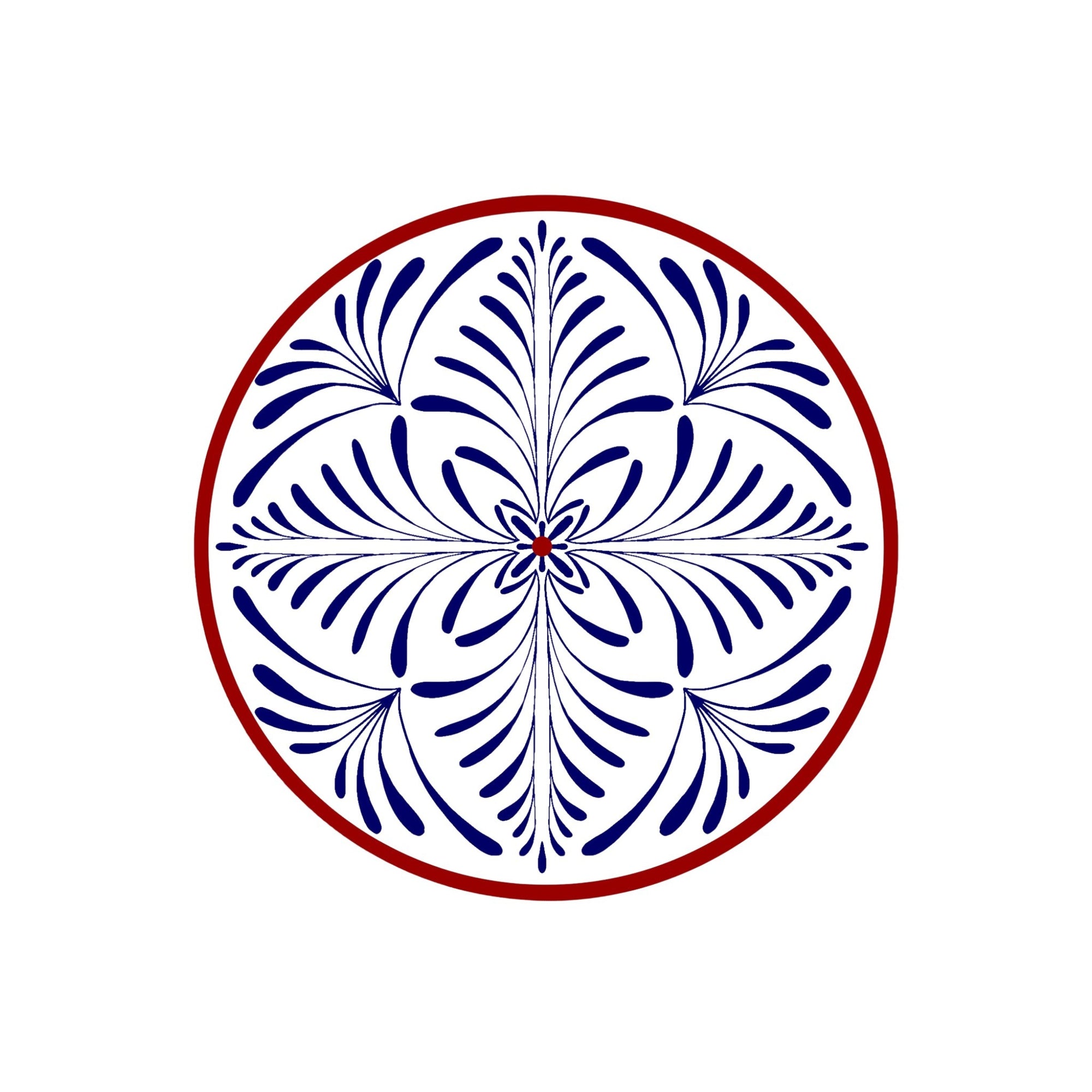 Bleu & Rouge Assiettes - Bleu & Rouge