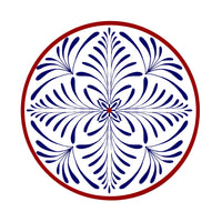 Bleu & Rouge Assiettes - Bleu & Rouge