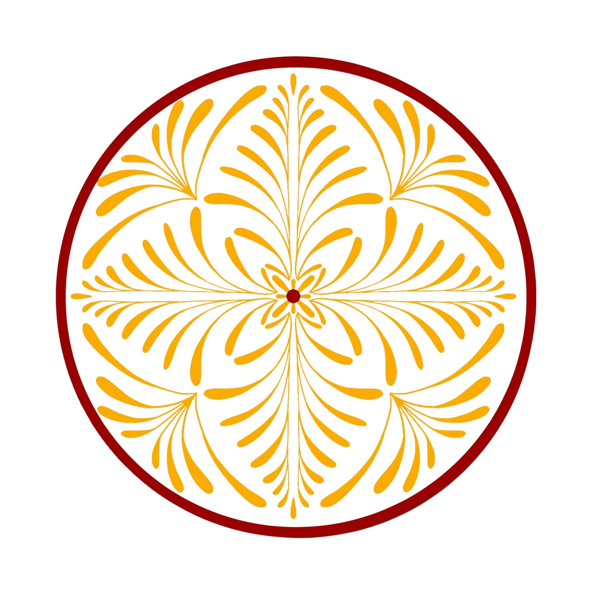 Jaune & Rouge Assiettes - Jaune & Rouge