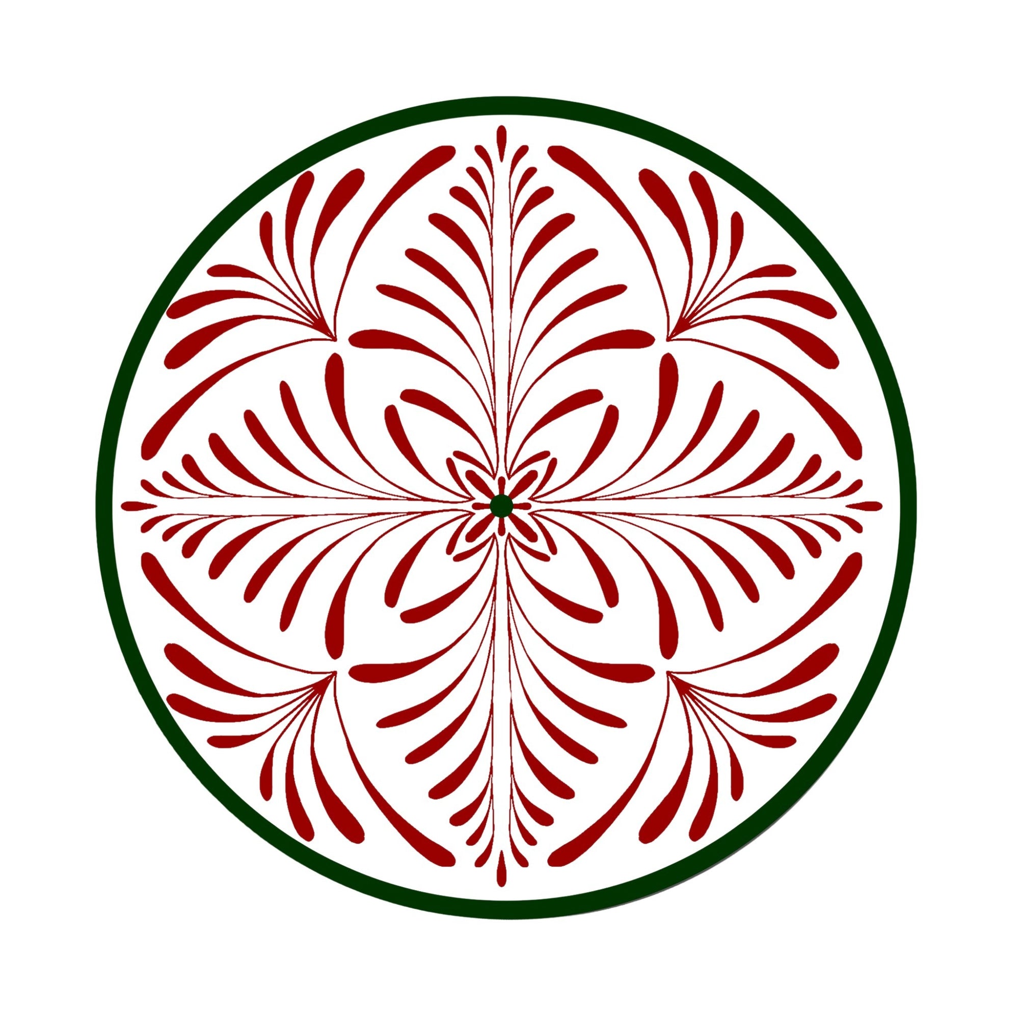 Rouge & Vert Assiettes - Rouge & Vert