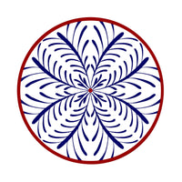 Bleu & Rouge Assiettes - Bleu & Rouge