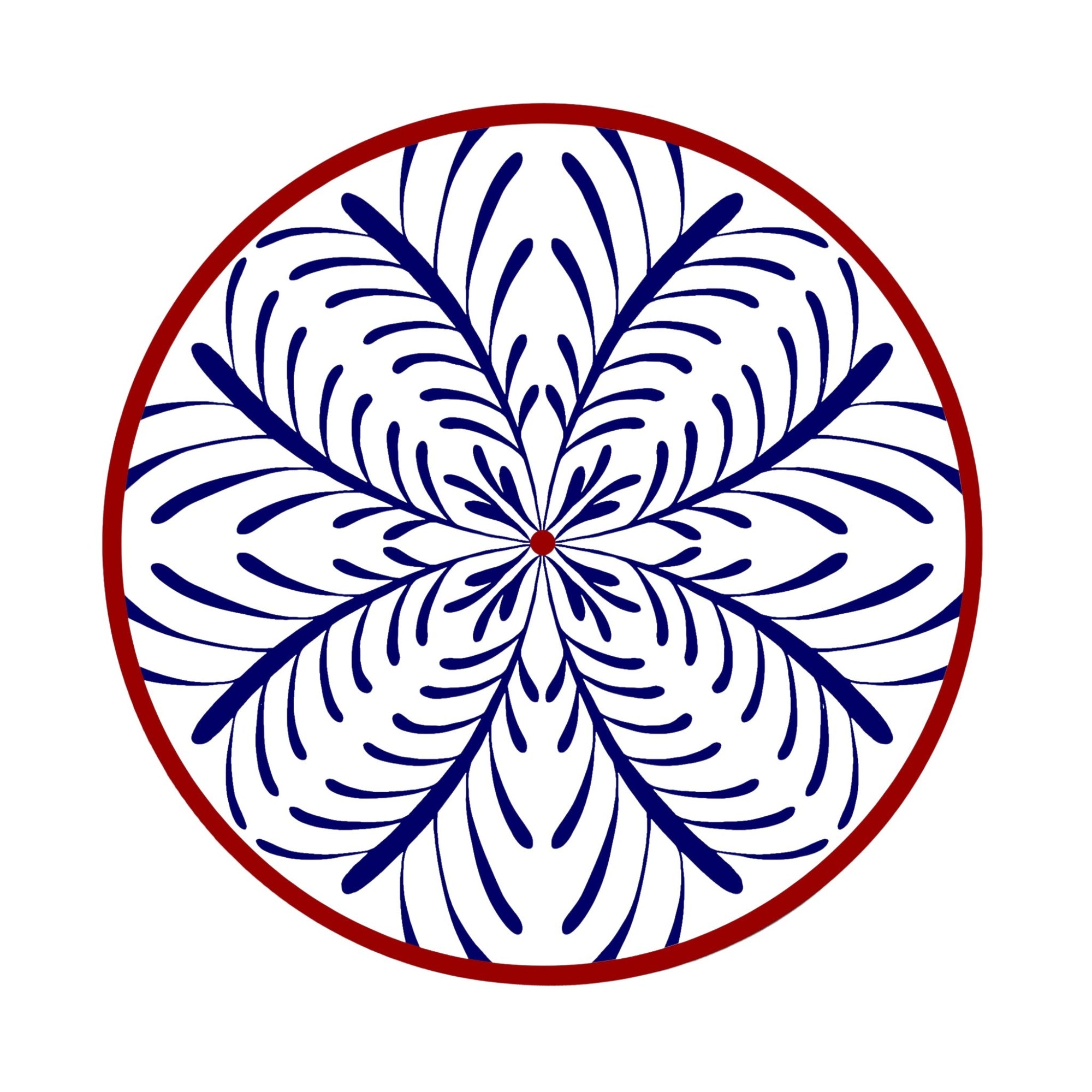 Bleu & Rouge Assiettes - Bleu & Rouge