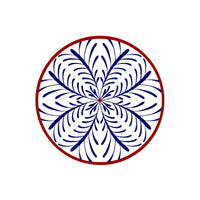 Bleu & Rouge Assiettes - Bleu & Rouge