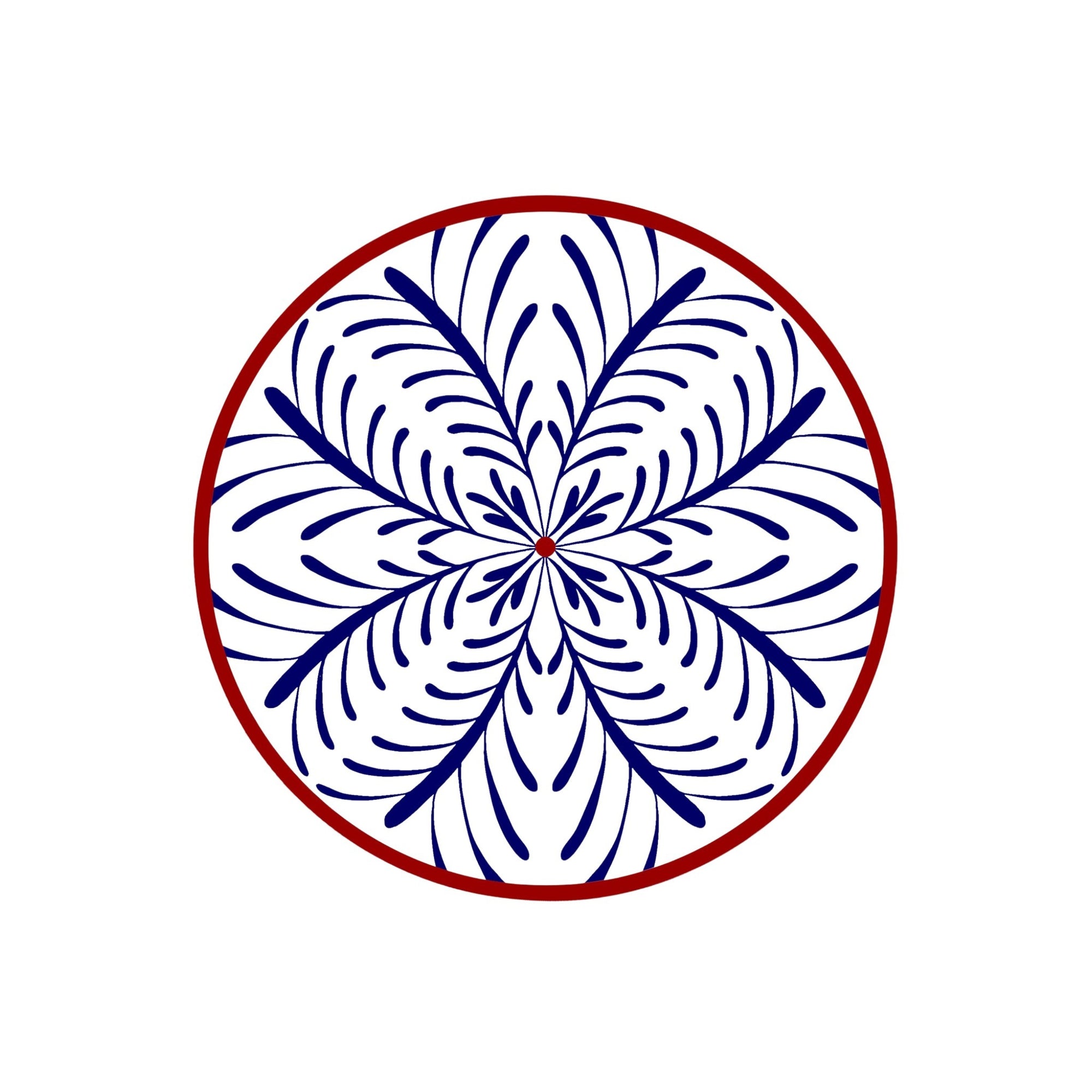 Bleu & Rouge Assiettes - Bleu & Rouge