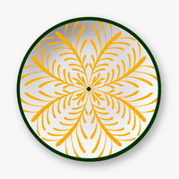 Jaune & Vert Assiettes - Jaune & Vert