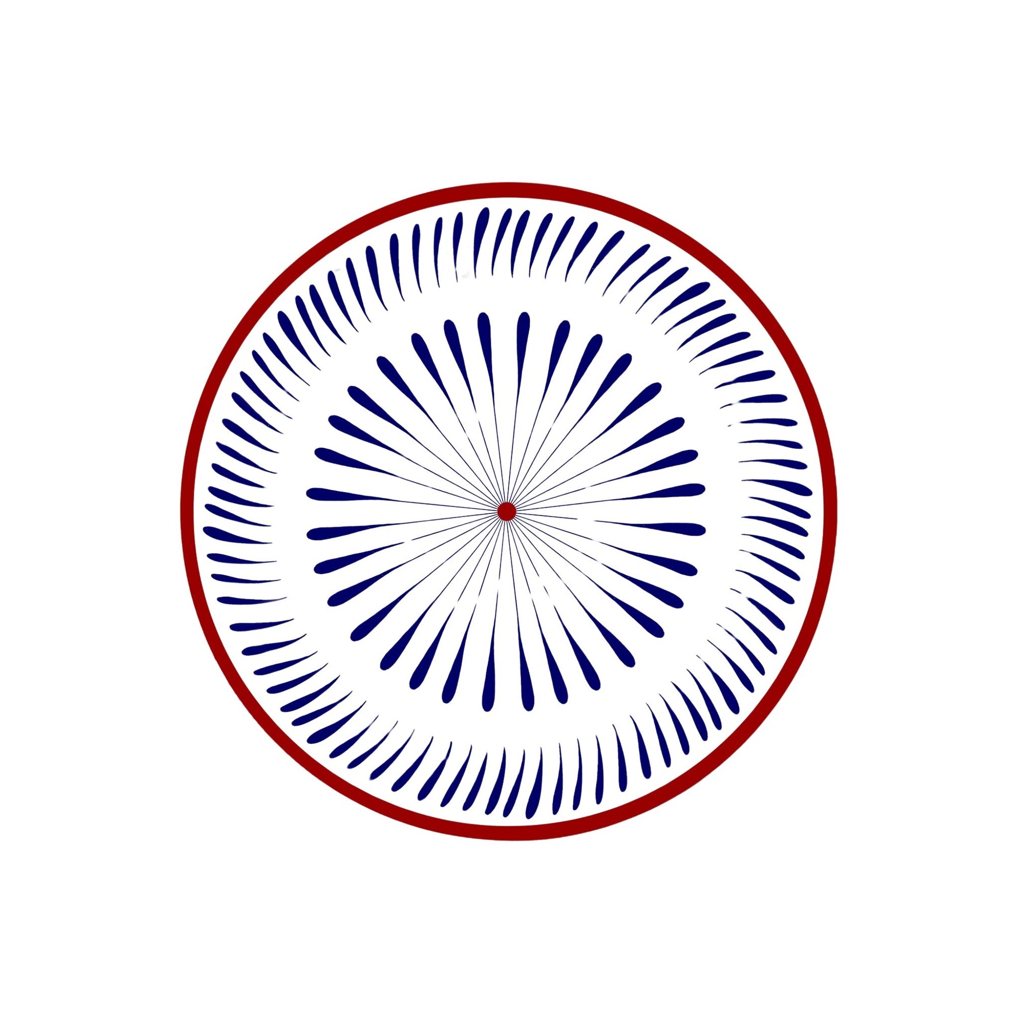 Bleu & Rouge Assiettes - Bleu & Rouge