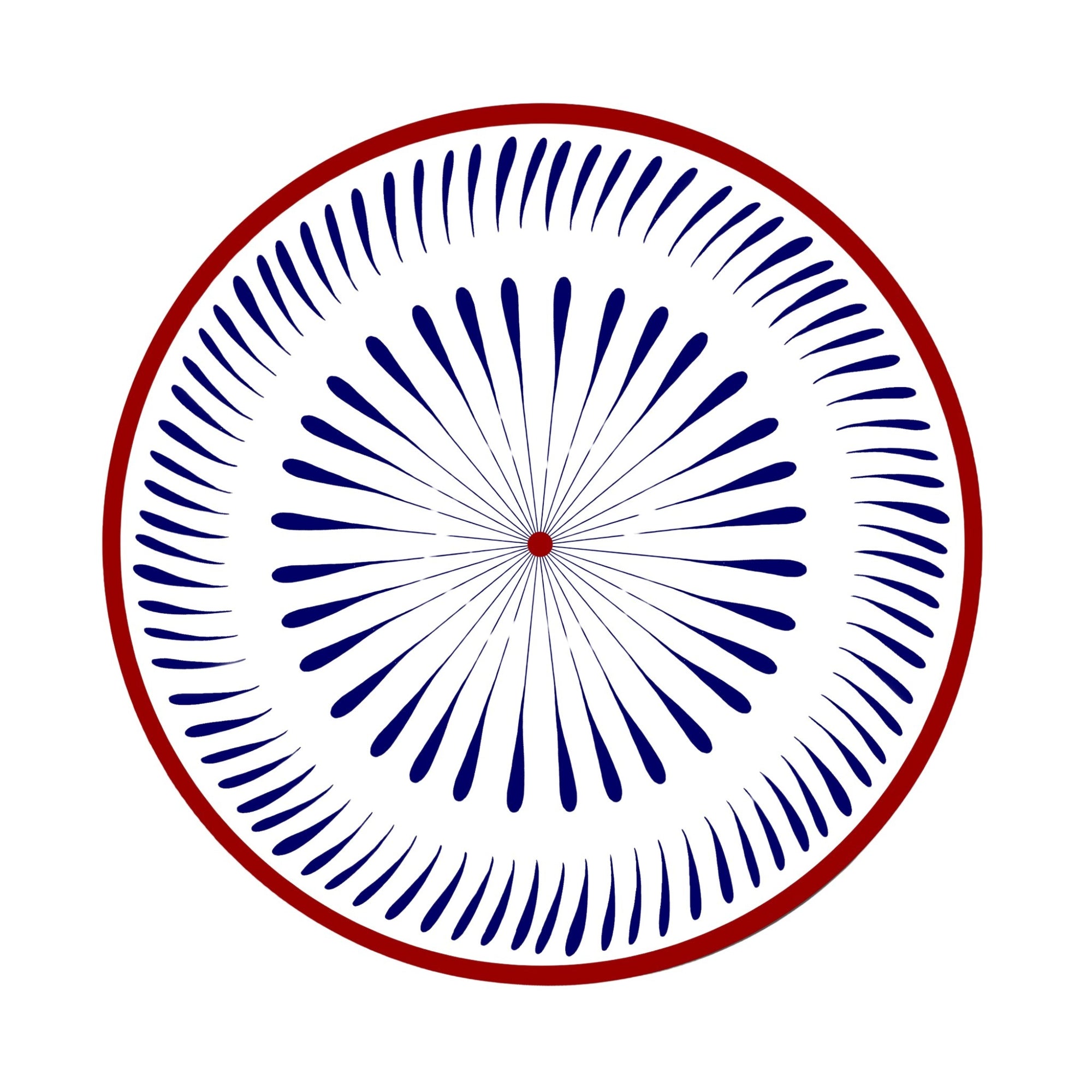 Bleu & Rouge Assiettes - Bleu & Rouge