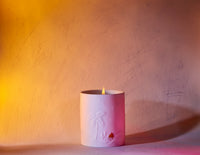 Bougie Palmier Mojave Haas Brothers en porcelaine - Blanc