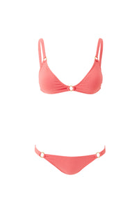 Apricot Ribbed Haut de bikini - Apricot Ribbed