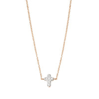 Collier Magic Touch en Or rose 18K serti de diamants - Rose