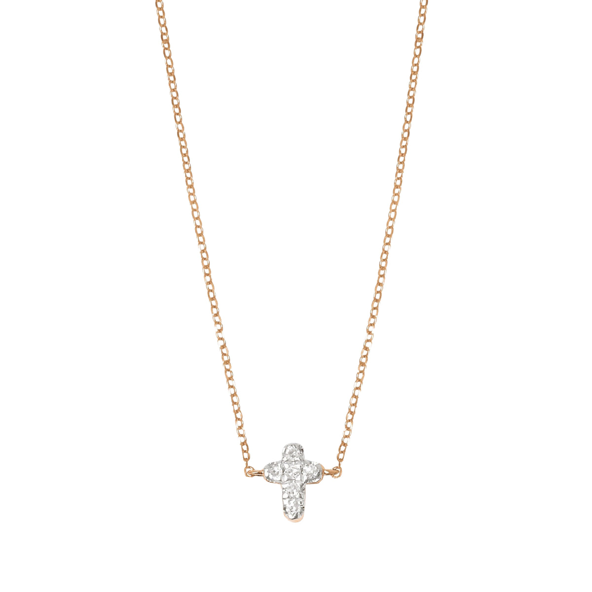 Collier Magic Touch en Or rose 18K serti de diamants - Rose