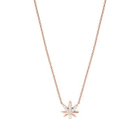COLLIER MAGIC TOUCH OR ROSE MOTIF FEUILLE