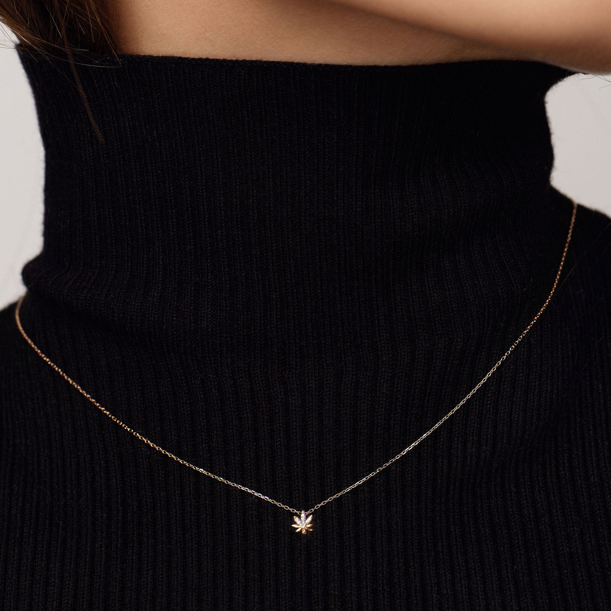 COLLIER  OR BLANC