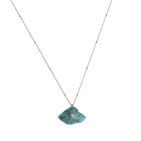 COLLIER TURQUOISE OR JAUNE