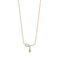 COLLIER MAGIC TOUCH OR ROSE MOTIF SERPENT