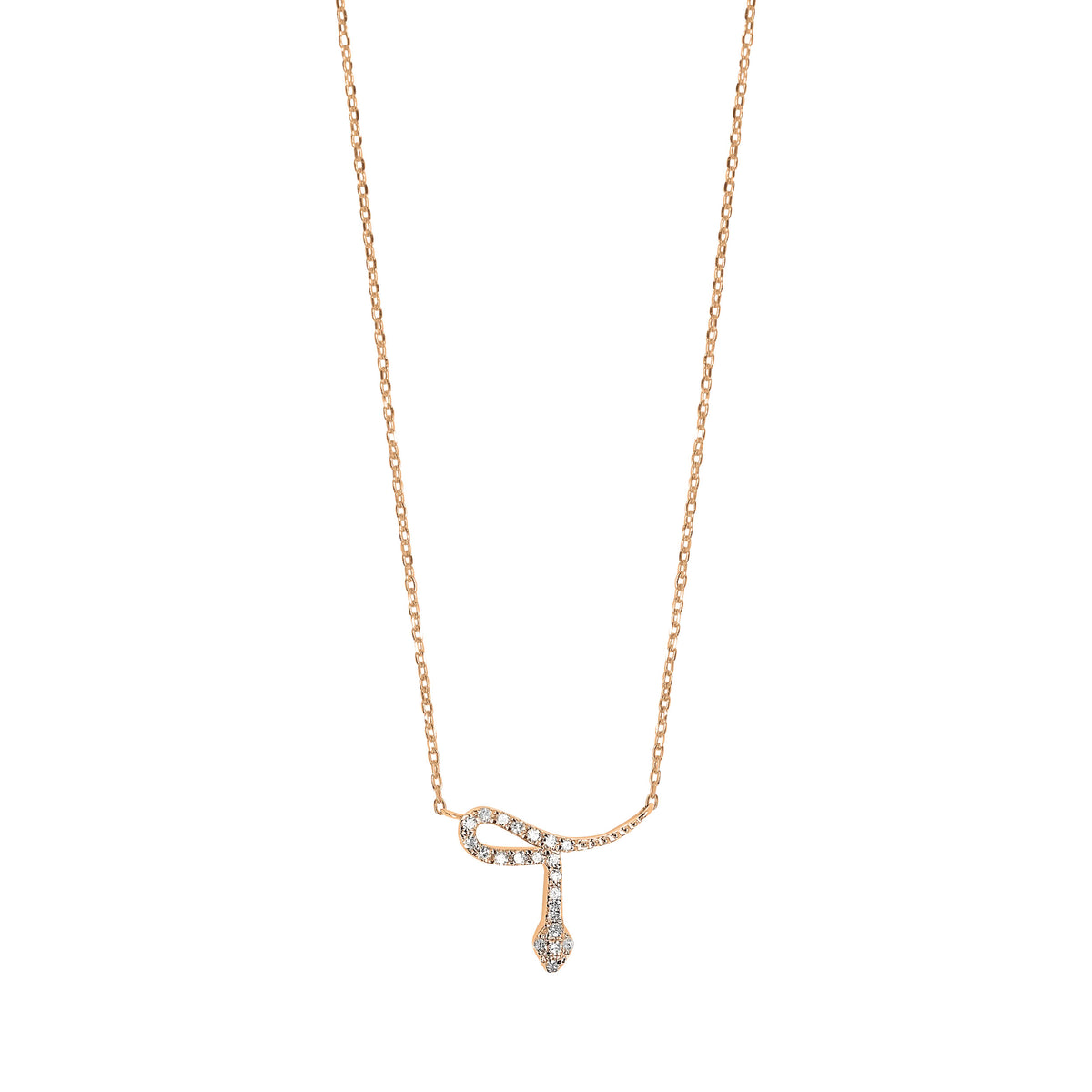 COLLIER MAGIC TOUCH OR ROSE MOTIF SERPENT