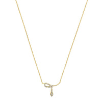 COLLIER MAGIC TOUCH OR JAUNE MOTIF SERPENT
