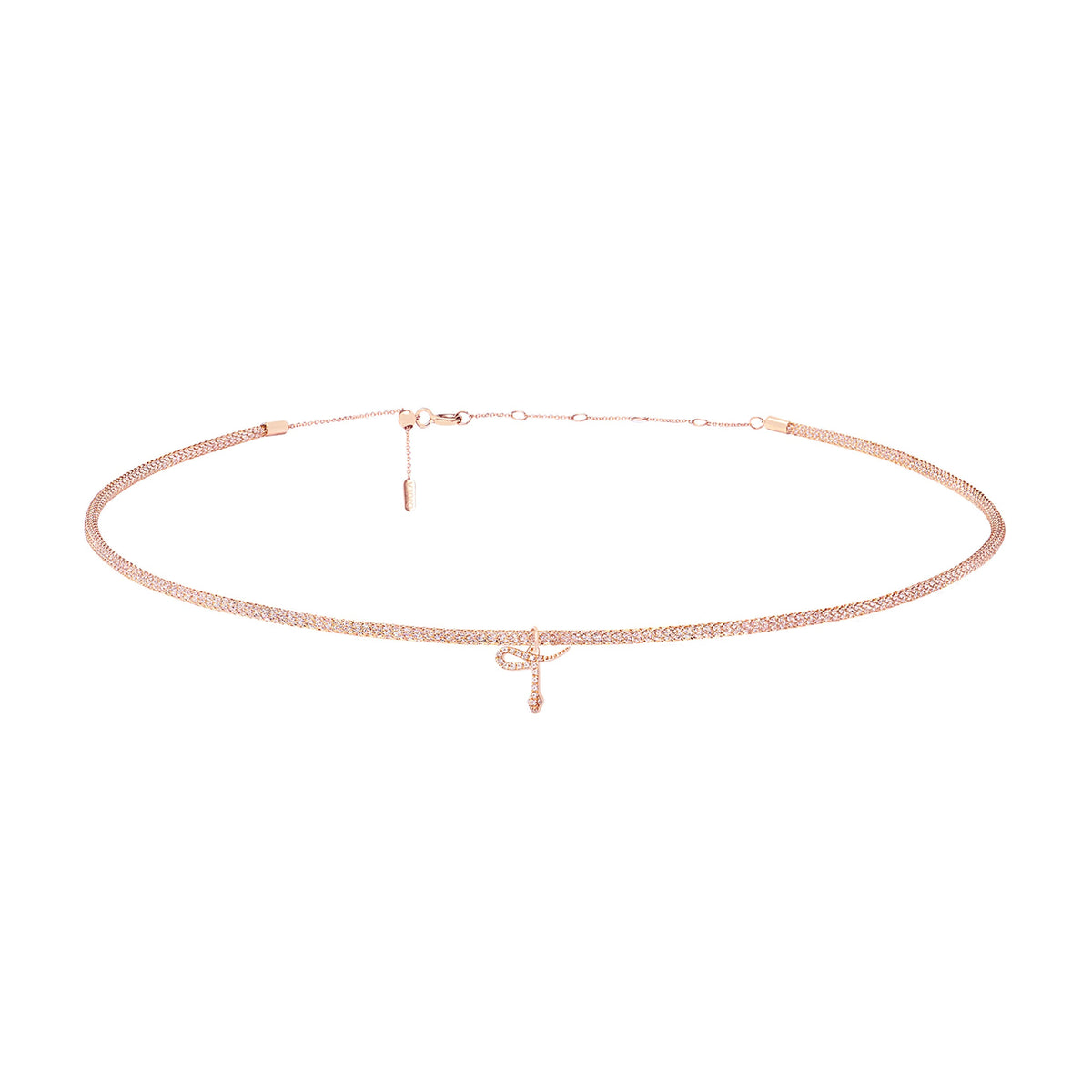 PrixTroca:250€_VentesTroca:0_QtyTroca:1_ST:0%_Collier Shiny Touch en Or rose 18K serti de diamants - Rose