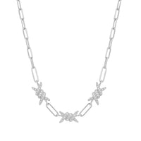 PT2_PrixTroca:2300€_VentesTroca:0_QtyTroca:1_ST:0%_Collier Barbelé en Or blanc 18K serti de diamants - Blanc