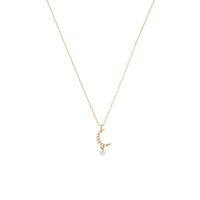 1qty NEW / Collier croissant de lune-Jaune
