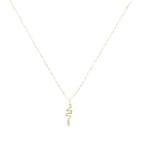 Collier Séléné Serpent serti de diamants - Or Jaune