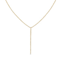 Collier Tennis rivière sertie de diamants - Or Jaune
